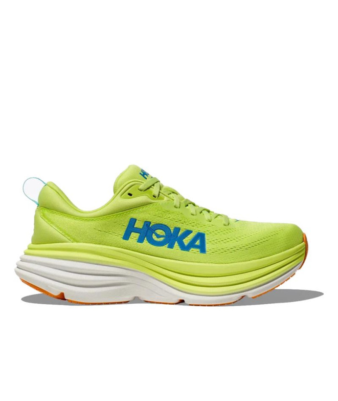 Chaussures Running de Hoka Bondi 8 Jaune Homme