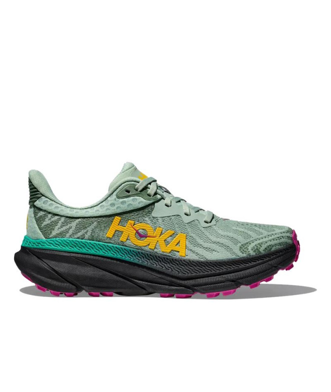 Chaussures trail de Hoka Challenger 7 Vert Femme