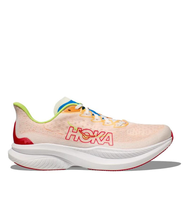 Chaussures Running de Hoka Mach 6 White Homme