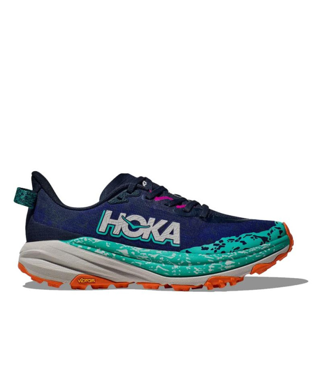 Chaussures running de Hoka Speedgoat 6 Bleu Femme