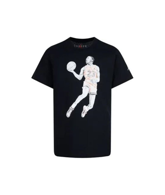 Camiseta Air Jordan Dots Niño Negro