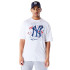 Camiseta New Era MLB FOOD GRPHC OS New York Yankees Branco Homem