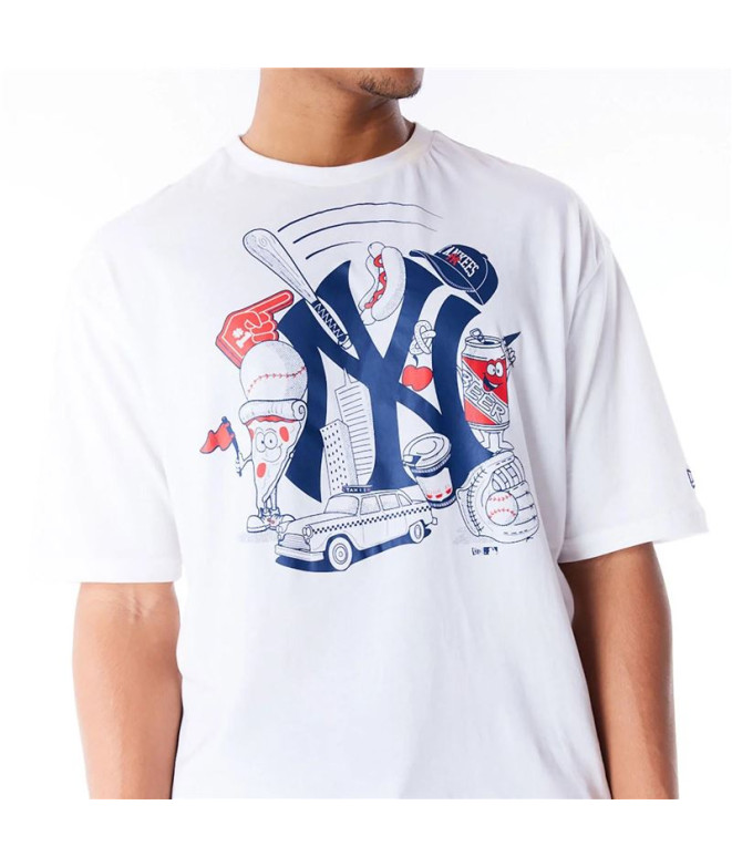 Camiseta New Era MLB FOOD GRPHC OS New York...