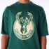 Camiseta New Era PAINEL NBA OS Milwaukee Bucks Verde Homem
