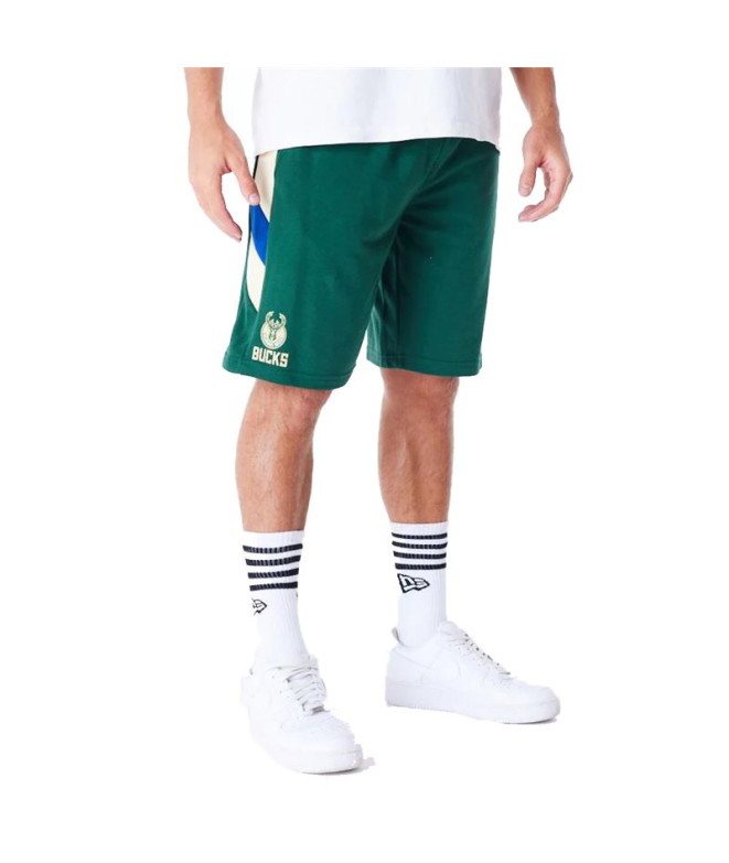 Calça New Era PAINEL NBA OS Milwaukee Bucks Verde Homem