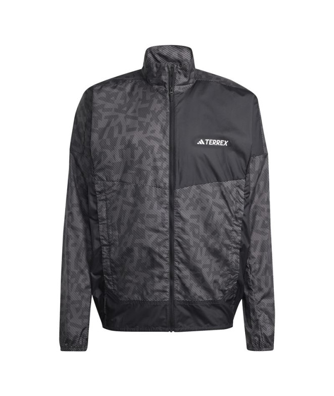 Chaqueta de Trail adidas Trail Wind Hombre Carbón