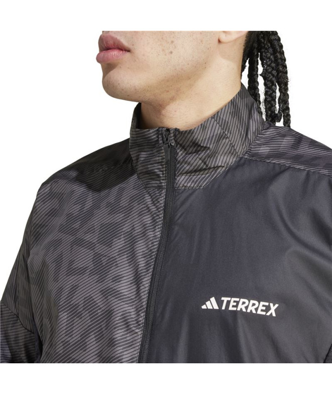 Chaqueta de Trail adidas Trail Wind Hombre Carbón