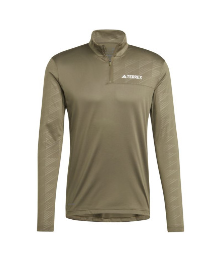 Sudadera de Senderismo adidas Mt Half Zi Ls Hombre