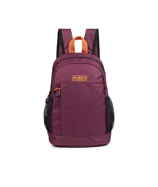 Mochila Munich Gym Sports Backpack Slim Small Burdeos