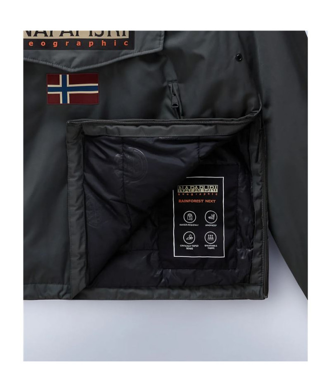 Chaqueta Napapijiri Rainforest Next Verde Hombre