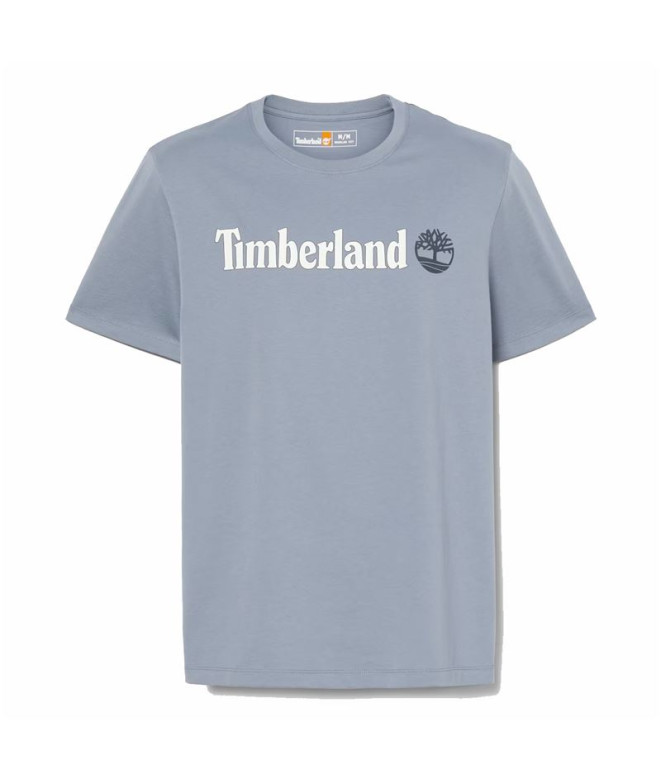 Camiseta Timberland Kennebec River Linear Logo Short Sleeve Cinzento Homem