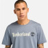 Camiseta Timberland Kennebec River Linear Logo Short Sleeve Cinzento Homem