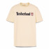 Camiseta Timberland Homem Kennebec River Linear Logo Short Sleeve Broken Branco