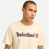 Camiseta Timberland Homem Kennebec River Linear Logo Short Sleeve Broken Branco