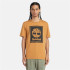 T-shirt Timberland Homme Stack Logo Short Sleeve Wheat Boot Orange