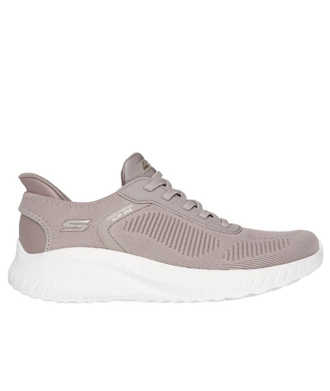 Zapatillas Skechers Bobs Squad Chaos Taupe Textile Mujer
