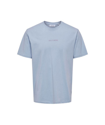 Camiseta Only & Sons Onslevi Life Reg Text Eventide Hombre