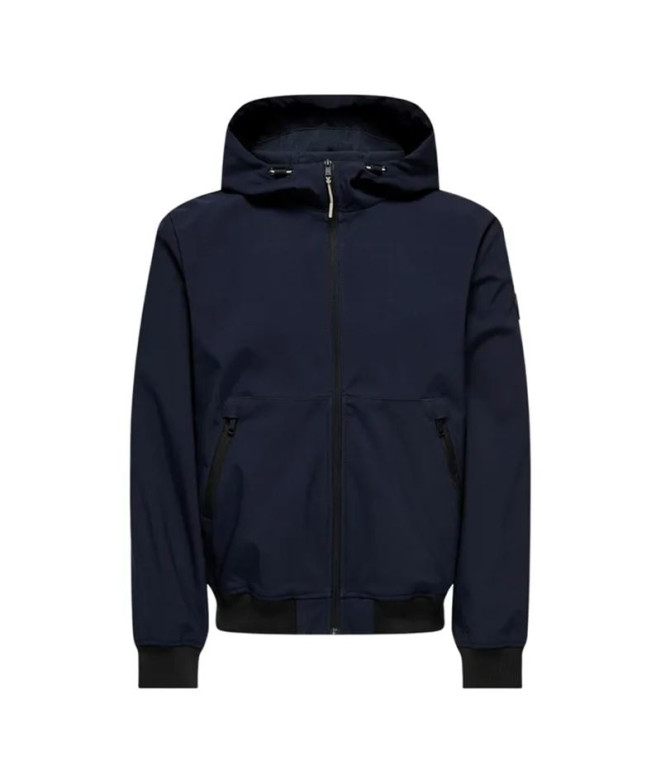 Chaqueta Only & Sons Onsbowie Softshell Bomber Otw Dark Navy Hombre