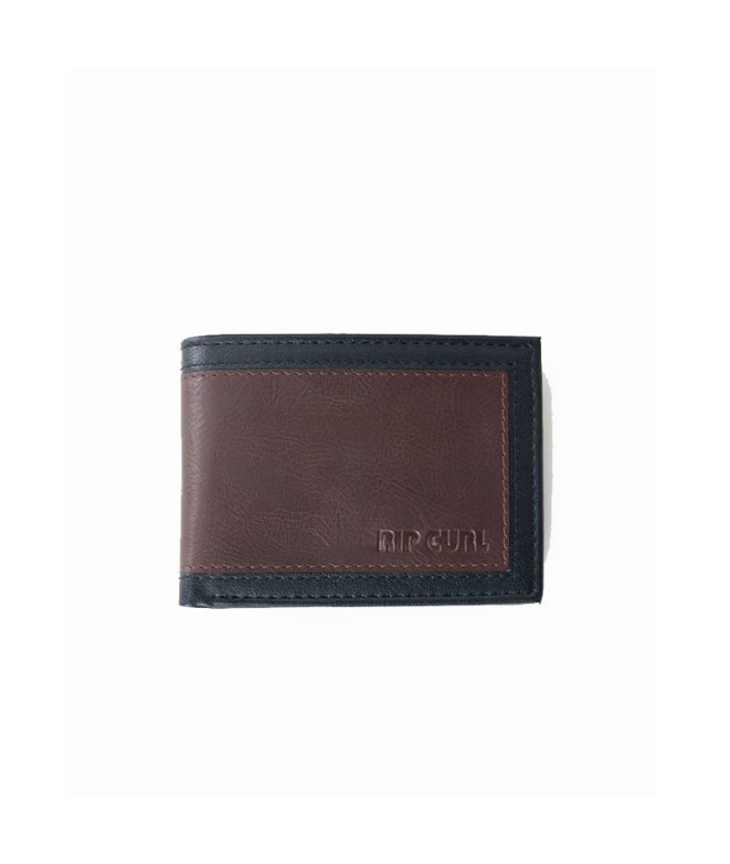 Cartera Rip Curl Pumped Emboss Pu All Day Hombre Negro/Marrón