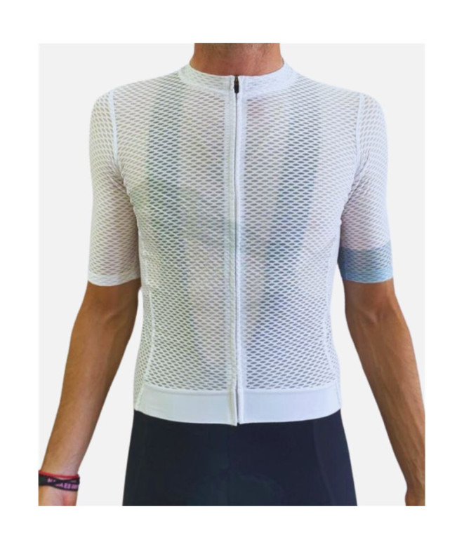 Maillot de Ciclismo Hemon Light Climb M/C Blanco Mujer