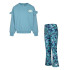 Conjunto Nike Set Menina Corte fresco Dolman Ruffle Azul
