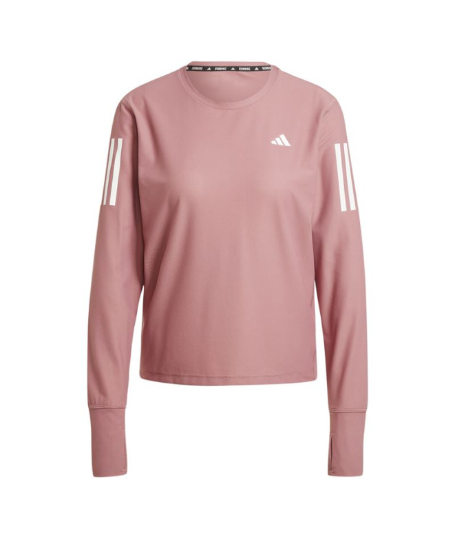 T-shirt Running adidas Femme by Own The Run Manches longues rose