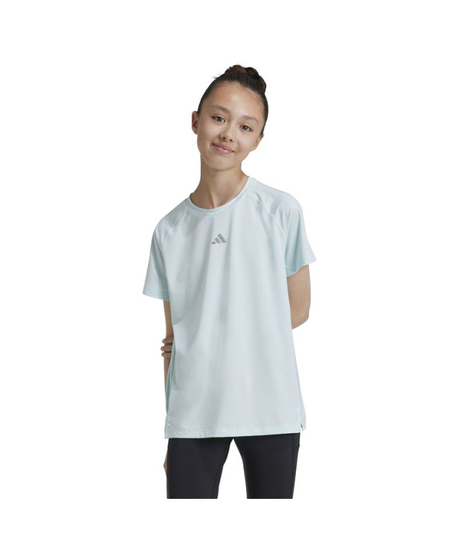 Camiseta Fitness adidas Menina de Aquamarine
