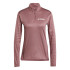 Camiseta Montanha adidas Mulher by Terrex Multi Half Zip Longsleeve Garnet