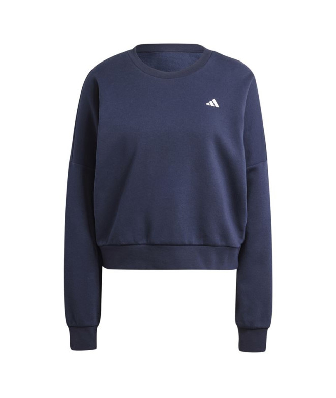 Sudadera adidas Essentials Small Logo Feel Cozy Mujer Azul