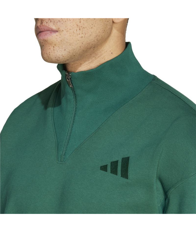 Sweat adidas Homme All Szn Fleece 1/4 Zip Crew...