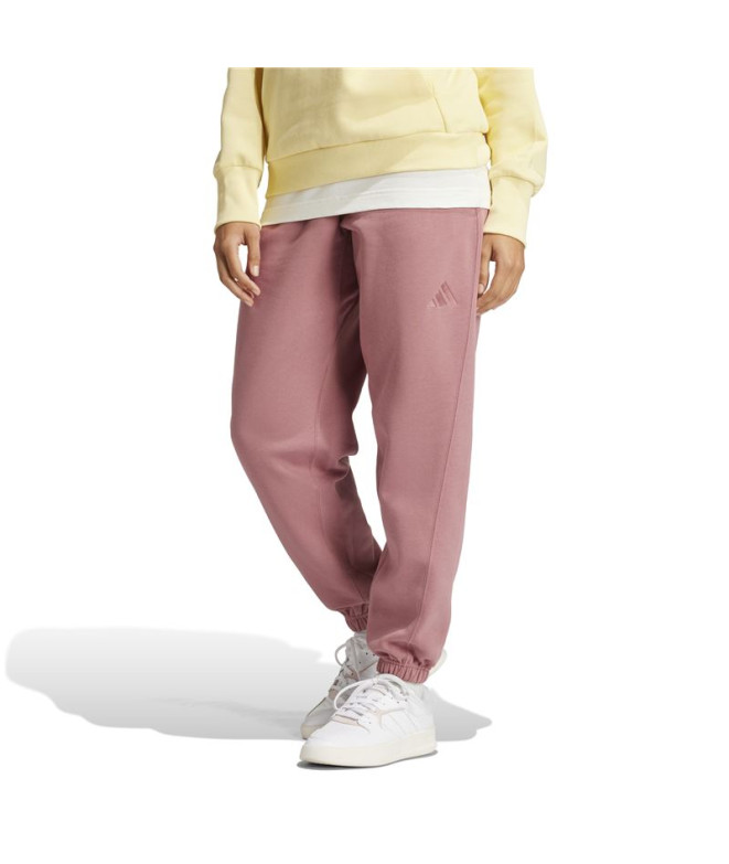 Pantalons adidas Femme All Szn Fleece Loose Pink
