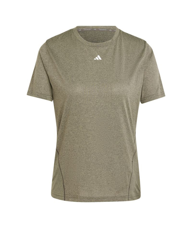 Camiseta Fitness adidas Mulher por Designed For Training Brown