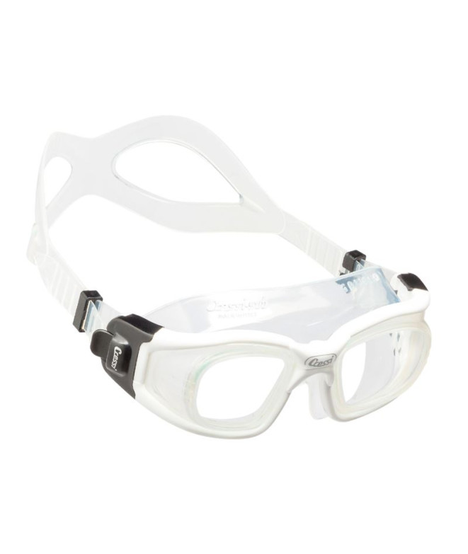 mergulho Cressi Galileo Glass Goggles Óculos de proteção Branco