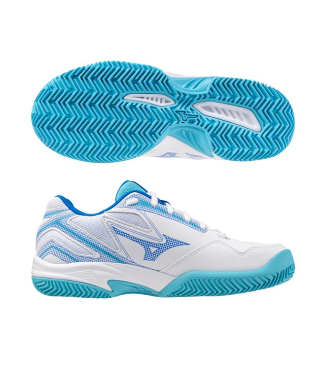 Chaussures Pádel Mizuno Femme de Break Shot 4 Cc White