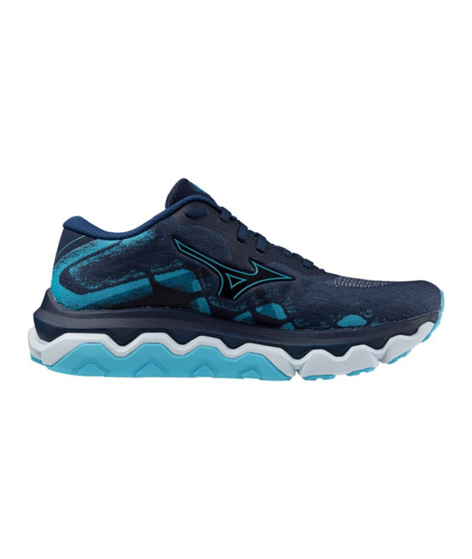 Chaussures Running Mizuno Femme de Wave Horizon 7 Night Blue