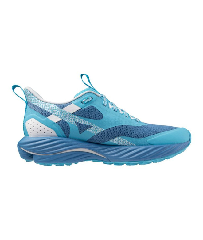 Chaussures Trail Mizuno Rider Femme par Wave Tt 2 Bleu Moyen