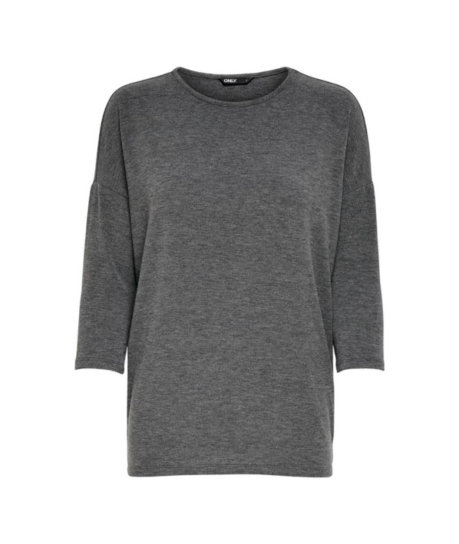 T-shirt Only glamour 3/4 Gris foncé Femme