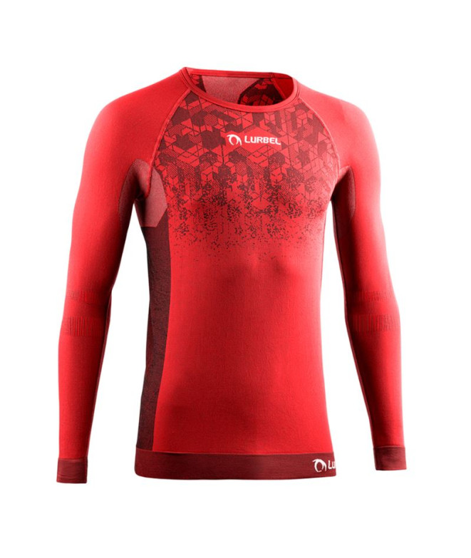 Camiseta Trail Lurbel from Win Manga comprida Vermelho/Preto