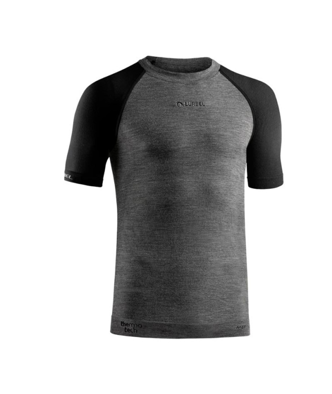 Camiseta de Trail Lurbel Move Short Sleeves Hombre Gris/Negro