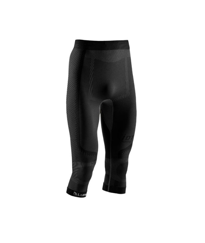 Mallas de running Lurbel Cristallo 3/4 Negro Hombre