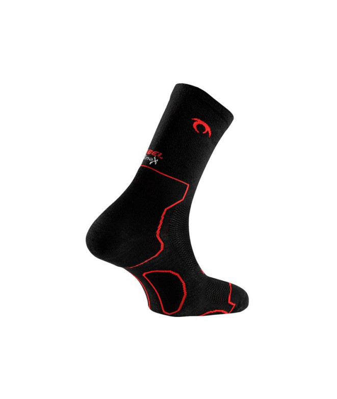 Meias de Trail Lurbel Ursus Five Preto/Vermelho