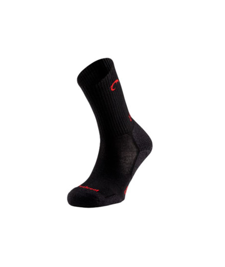 Chaussettes de Lurbel Camino Five Noir/Rouge