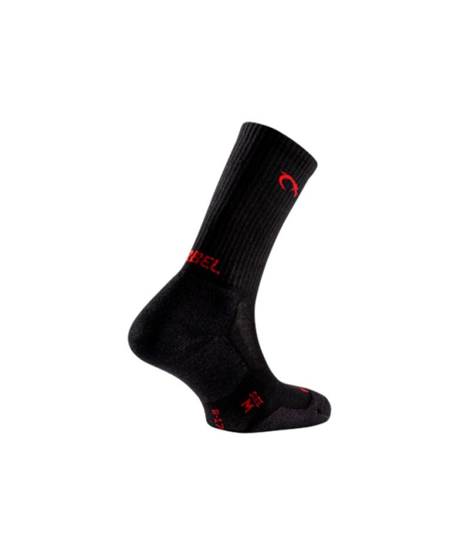 Meias de Lurbel Camino Five Preto/Vermelho