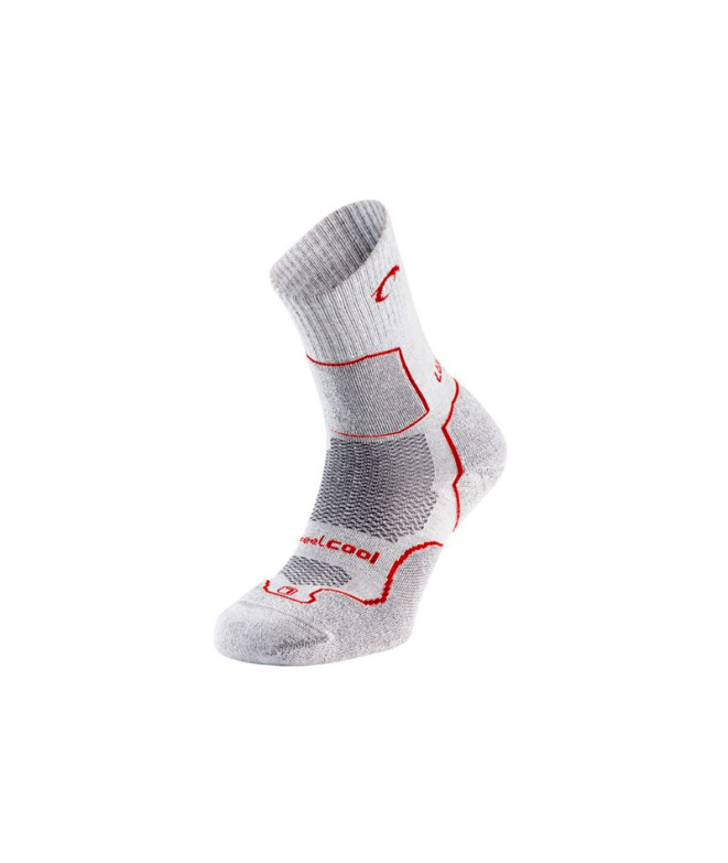 Chaussettes Montagne Lurbel de Logan Five Gris/Rouge