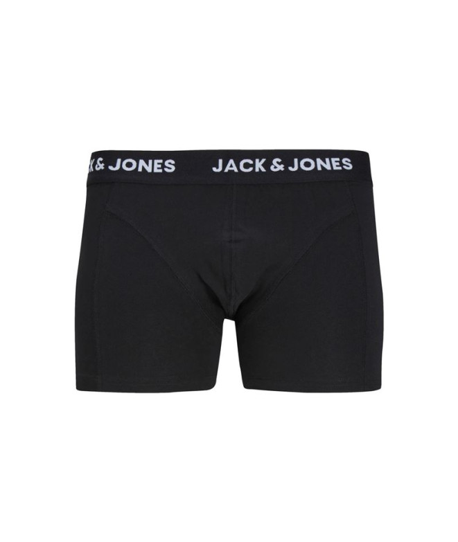 Calzoncillo Jack & Jones Jacanthony 3 Pack Black Hombre Black