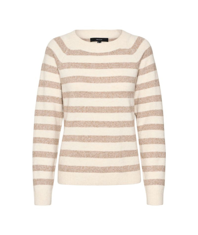 Vero Moda doffy O-Neck Birch Sweater Femme