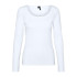 Camiseta Vero Moda maxi Myoft Uneck Branco brilhante Mulher