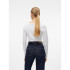 Camiseta Vero Moda maxi Myoft Uneck Branco brilhante Mulher