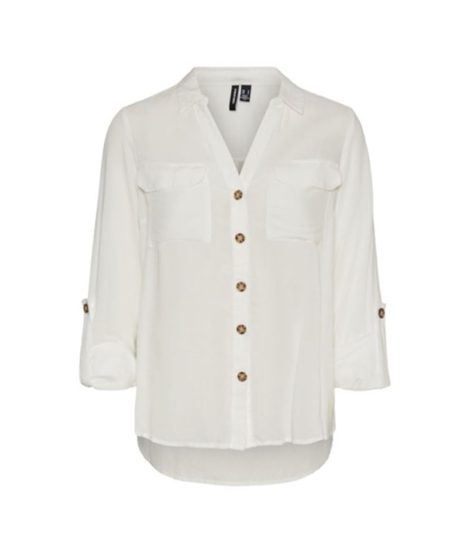 Camisas Vero Moda bumpy New Snow White Mulher