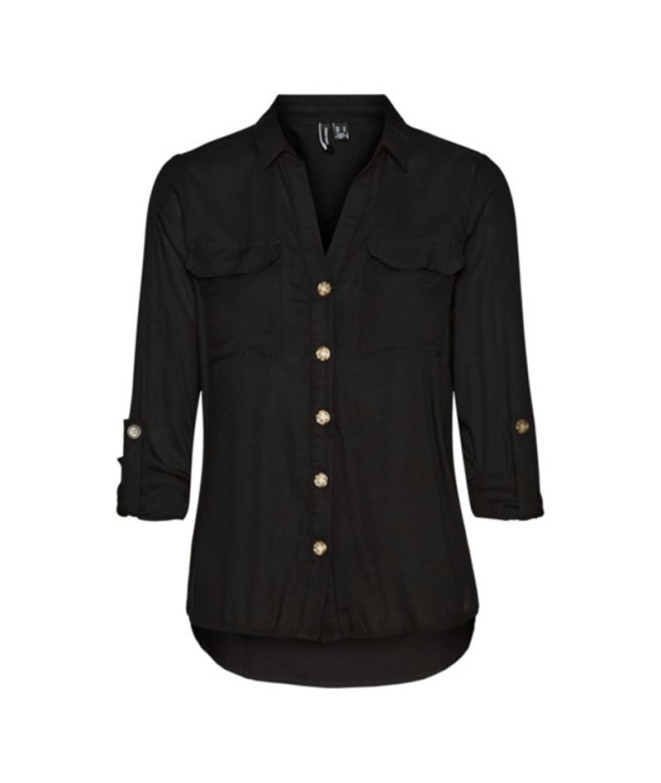 Camisas Vero Moda bumpy New Black Mulher